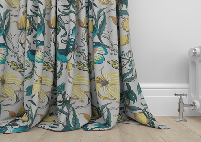 Morton, Teal - Made to Measure Curtains - Image 6